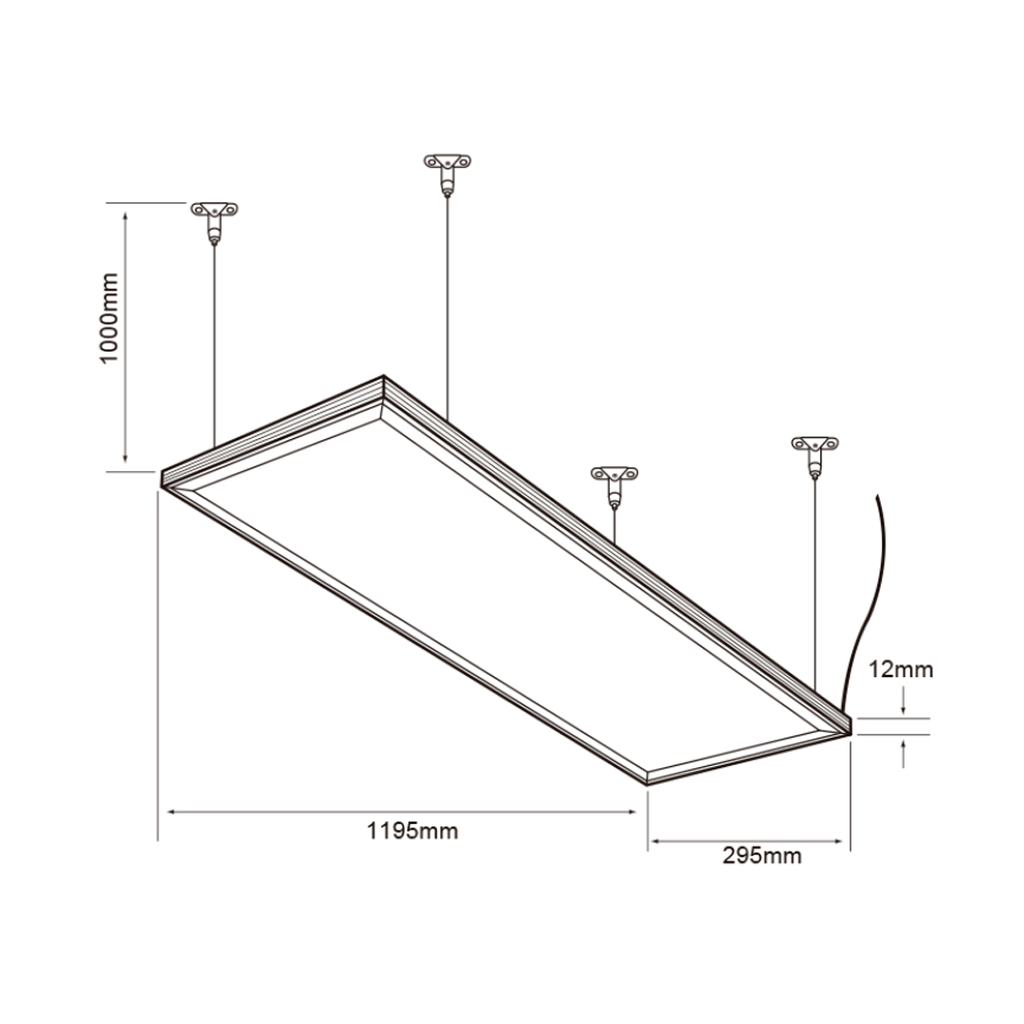 Panel Interior Para Empotrar o Colgantear de Led Modelo Domus II